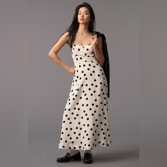 Maeve Dresses & Skirts - NWT Anthropologie The Jocelyn Sleeveless Slip Midi Dress by Maeve- Size Medium 🟥